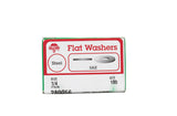 HILLMAN Zinc-Plated Steel 1/4 in. SAE Flat Washer 100 pk