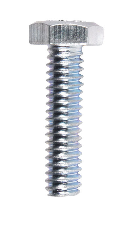 HILLMAN 1/4 in. D X 1 in. L Zinc Plated Steel Hex Bolt 100 pk