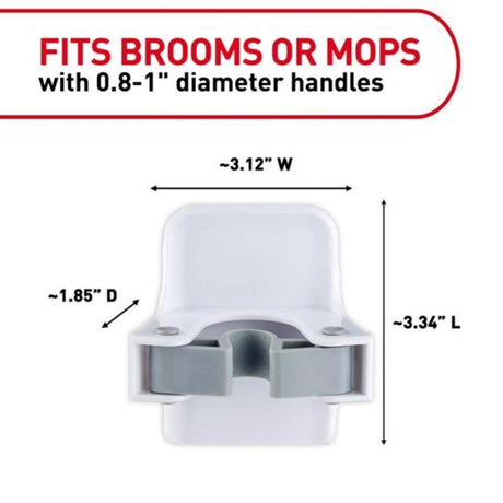 3M Command Large Plastic Broom Gripper 3.34 in. L 1 pk