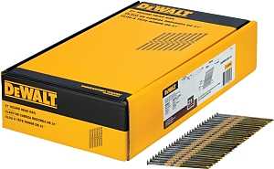 DEWALT DWRHS10DR131G Series Framing Nail, Plastic Strip Collation, Full Round Head, Ring Shank, 0.13 in Diameter