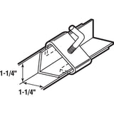 Prime-Line U 9006 Rail Clamp, Steel, Zinc, 2/PK