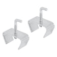 Prime-Line U 9006 Rail Clamp, Steel, Zinc, 2/PK