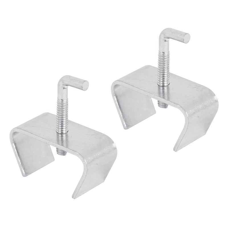 Prime-Line U 9006 Rail Clamp, Steel, Zinc, 2/PK