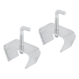 Prime-Line U 9006 Rail Clamp, Steel, Zinc, 2/PK