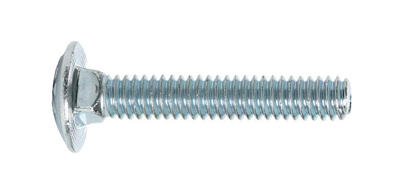 HILLMAN 1/4 in. X 1-1/2 in. L Zinc-Plated Steel Carriage Bolt 100 pk