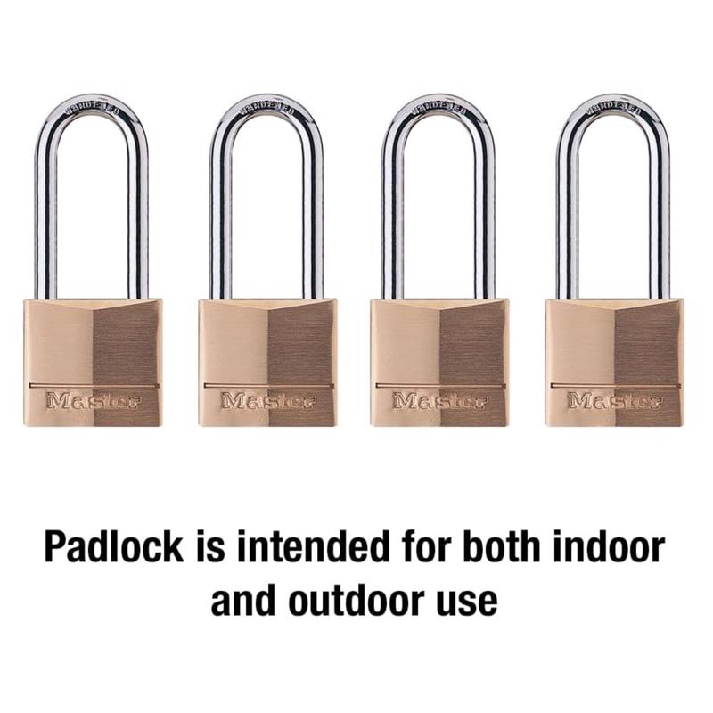 Master Lock 1-9/16 in. W Steel 4-Pin Cylinder Exterior Padlock