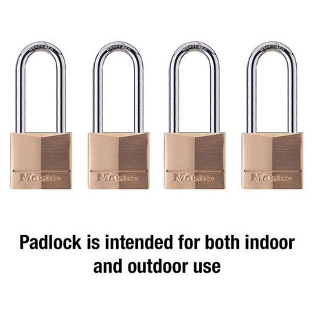 Master Lock 1-9/16 in. W Steel 4-Pin Cylinder Exterior Padlock