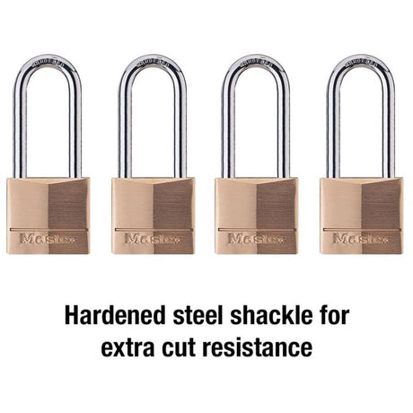 Master Lock 1-9/16 in. W Steel 4-Pin Cylinder Exterior Padlock