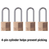 Master Lock 1-9/16 in. W Steel 4-Pin Cylinder Exterior Padlock