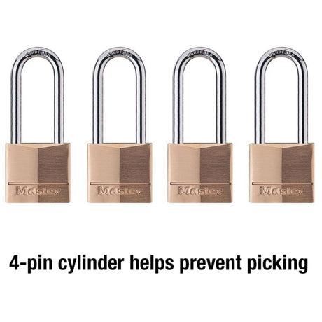 Master Lock 1-9/16 in. W Steel 4-Pin Cylinder Exterior Padlock