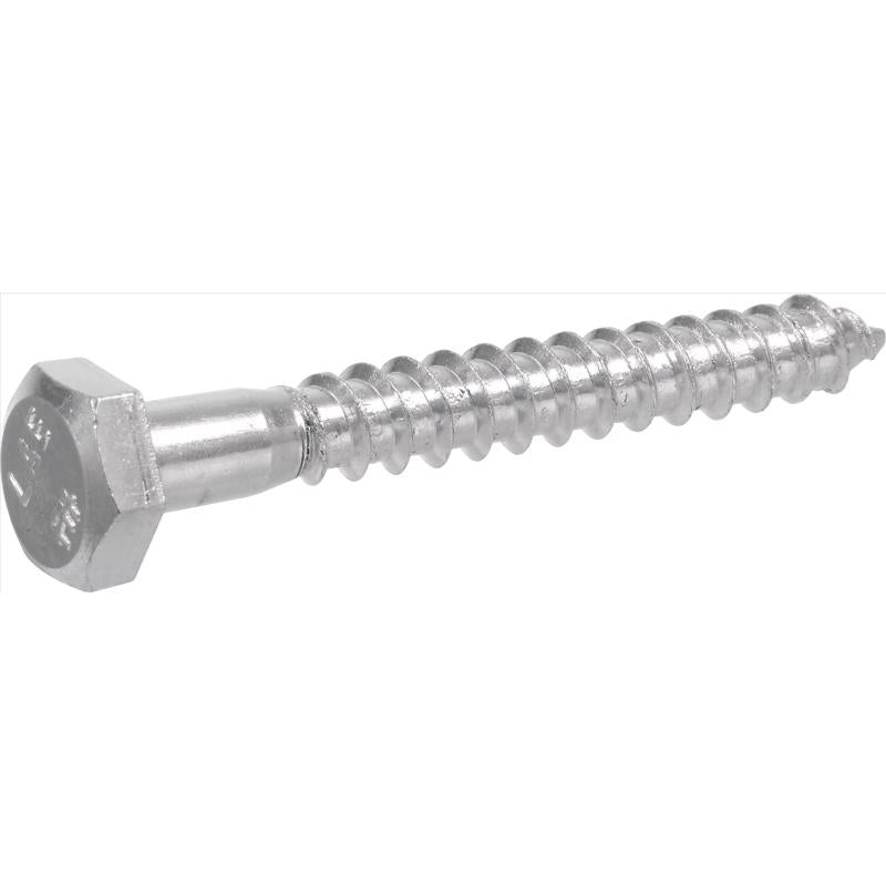 HILLMAN 1/4 in. X 1 in. L Hex Zinc-Plated Steel Lag Screw 100 pk