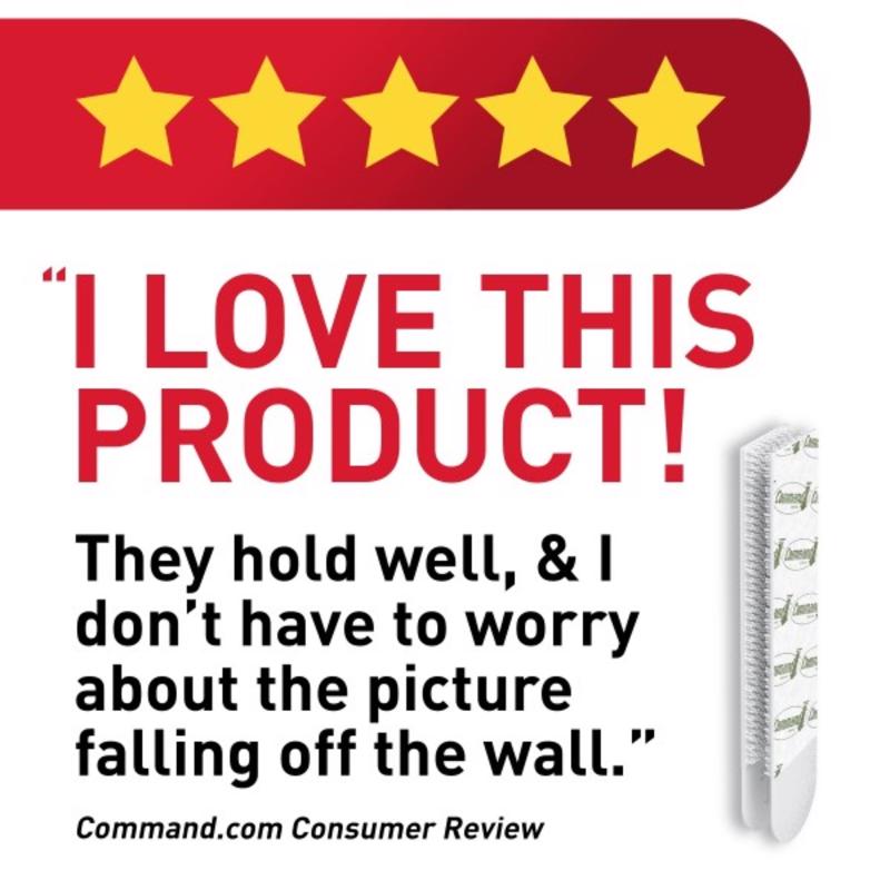 3M Command White Picture Hanging Strips 16 lb 8 pk