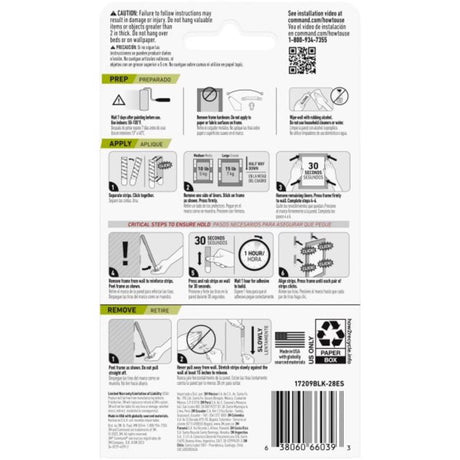 3M Command White Picture Hanging Strips 16 lb 8 pk