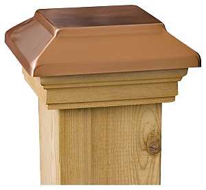 Maine Ornamental 72295 Post Cap, 4 in L, 4 in W, Cedar