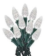 Hometown Holidays U12E744A C6 Light Set, Christmas, 120 V, 4.8 W, 60-Lamp, LED, Cool White, 25000 hr Average Life