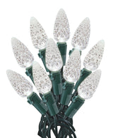 Hometown Holidays U12E744A C6 Light Set, Christmas, 120 V, 4.8 W, 60-Lamp, LED, Cool White, 25000 hr Average Life