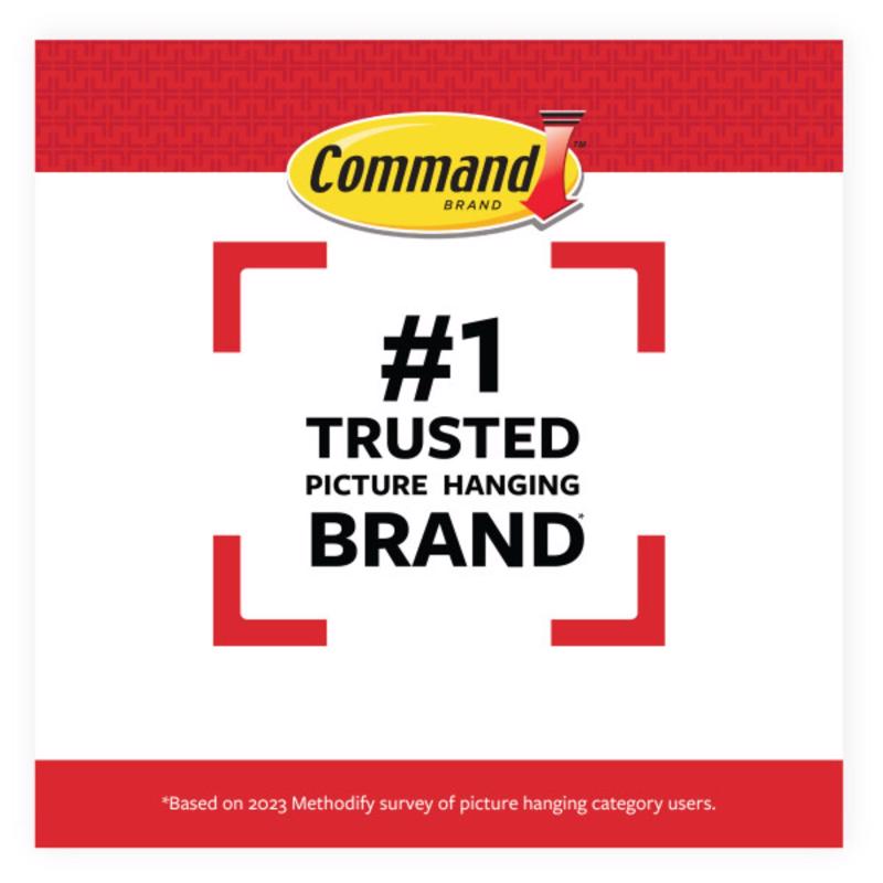 3M Command Plastic Coated White Canvas Picture Hanger 3 lb 1 pk