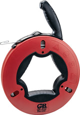 Gardner Bender UpperHand Series FTS-125R Fish Tape, 1/8 in Tape, 125 ft L Tape, Carbon Steel Tape, Red Case