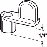 Prime-Line Zinc-Plated Silver Die Cast Screen Clip 12 pk