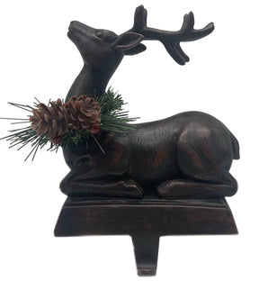 Santas Forest 89824 Buck Stocking Holder, Bronze, 6-1/4 in, Pack of 4