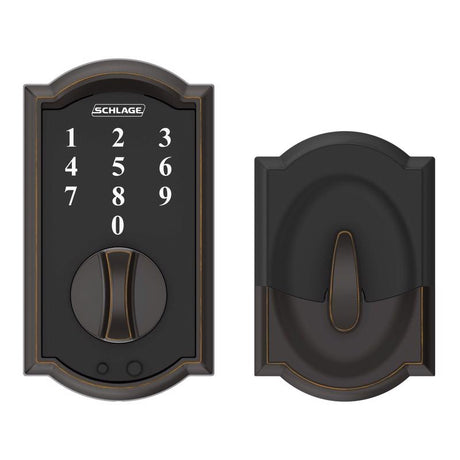 Schlage Aged Bronze Steel Touchscreen Deadbolt