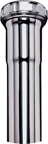 Plumb Pak PP13-8CP Pipe Extension Tube, 1-1/2 in, 8 in L, Slip-Joint, Brass, Chrome