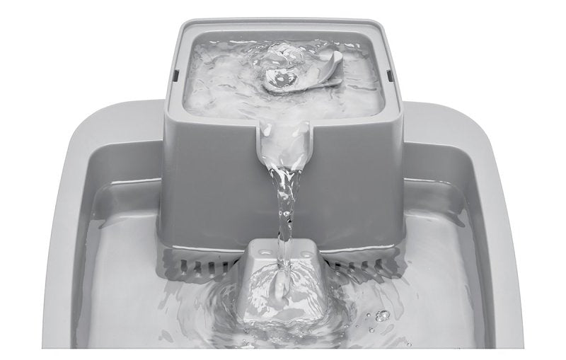 PetSafe PWW00-16777 Pet Fountain, 1 gal Volume, Plastic, Gray