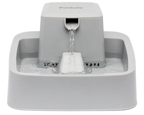 PetSafe PWW00-16777 Pet Fountain, 1 gal Volume, Plastic, Gray