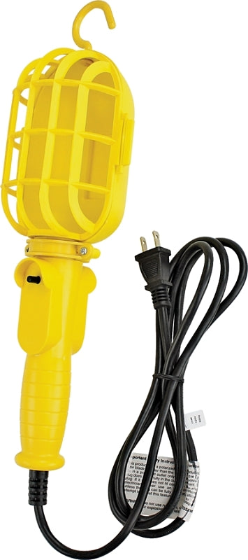 PowerZone ORTL098506 Work Light with Non-Metallic Guard, Incandescent Lamp, 6 ft L Cord, Yellow, Pack of 4