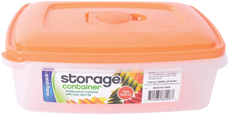 FLP 8006 Storage Container with Vented Lid, 1 L Capacity, Plastic, Pack of 6