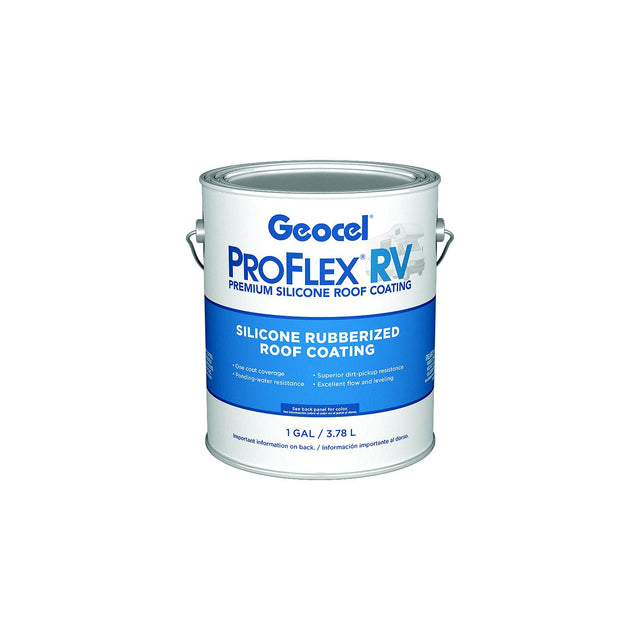 Geocel KSRV4430016 Pro Flex RV Silicone Rubberized Roof Coating, 1 Gal