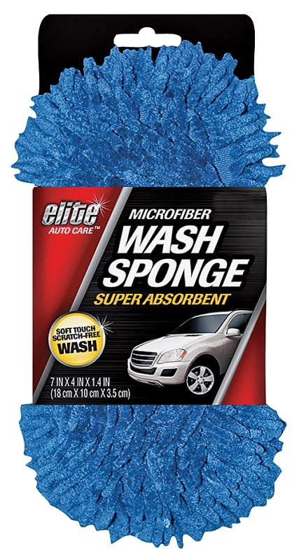 FLP 8905 Wash Sponge, Microfiber Cloth, Blue, Pack of 3