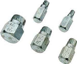 Superior Tool 05250 Bolt Extractor Kit, 5-Piece, Steel