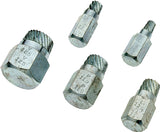 Superior Tool 05250 Bolt Extractor Kit, 5-Piece, Steel