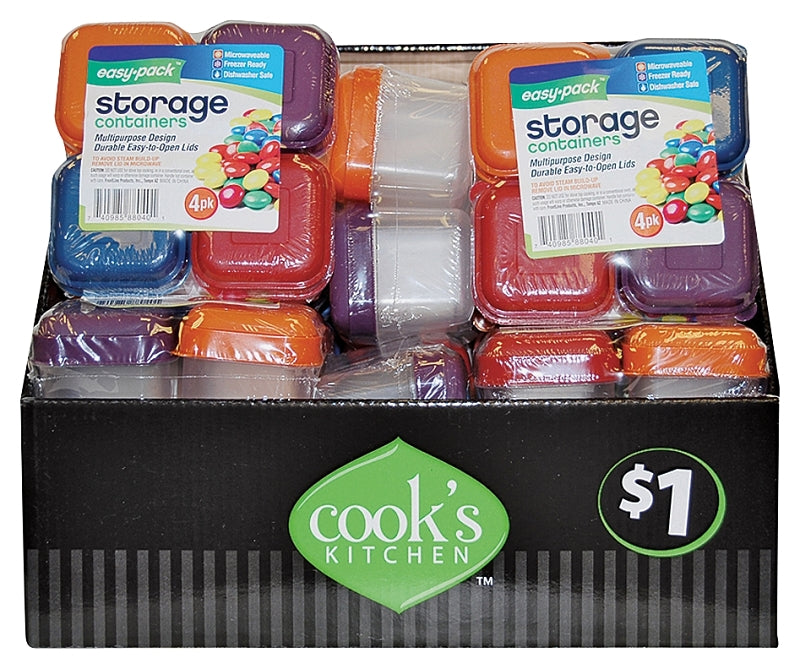 Cook's Kitchen 8866 Storage Container, Pack of 24