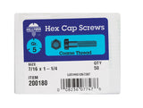 HILLMAN 7/16 in. D X 1-1/4 in. L Heat Treated Zinc Steel Hex Head Cap Screw 50 pk