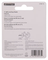 ProSource LR-385-PS Cup Hook, 15/32 in Opening, 3.5 mm Thread, 1-1/2 in L, Brass, Brass