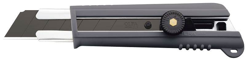 OLFA Comfort-Grip Series 9043 Ratchet-Lock Utility Knife, 25 mm W Blade, Stainless Steel Blade, Cushion-Grip Handle
