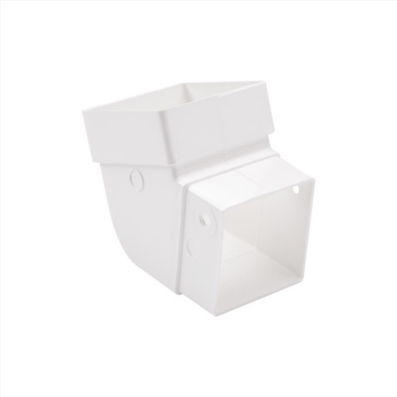 Amerimax 3.88 in. H X 3.63 in. W X 3.63 in. L White Vinyl U Downspout Elbow, Pack of 20