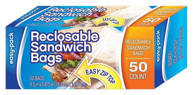 Easy Pack 1301 Sandwich Bag, Pack of 6