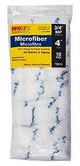 Whizz 25018 Mini Roller Cover, 3/4 in Thick Nap, 4 in L, Microfiber Cover, 10/PK