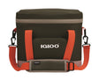 Igloo Trailmate 18 Series 66758 Backpack Cooler, 18 Cans Capacity, EVA/Polyester, Deep Oil Green/Safety Orange/Sandstone