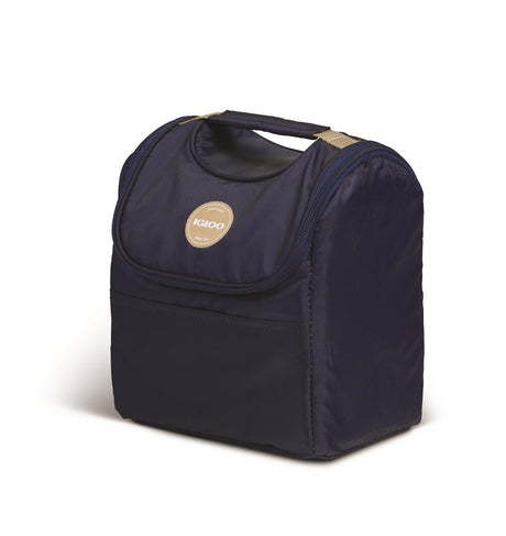 Igloo Gripper 9 Series 66780 Collapsible Cooler, 9 Cans Capacity, Polyester, Meteorite/Midnight Blue/Robust Red