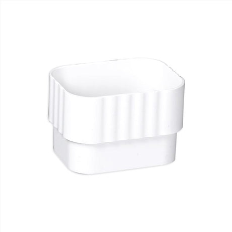 Amerimax 3 in. H X 2 in. W X 3 in. L White Vinyl K Downspout Connector