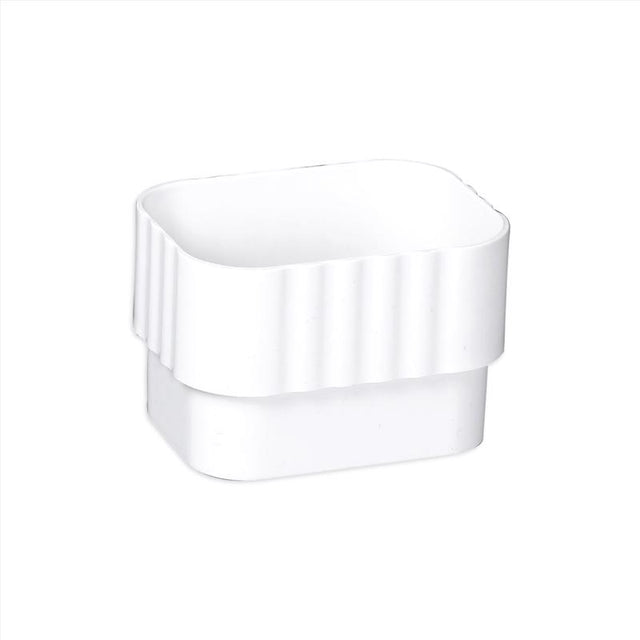 Amerimax 3 in. H X 2 in. W X 3 in. L White Vinyl K Downspout Connector