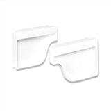 Amerimax 4.6 in. H X 2 in. W X 5 in. L White Vinyl K Gutter End Cap, Pack of 16