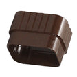 Amerimax 2 in. W X 3 in. L Brown Vinyl K Downspout Connector, Pack of 18