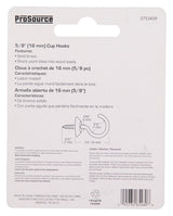 ProSource LR-389-PS Cup Hook, 9/32 in Opening, 2.5 mm Thread, 5/8 in L, Brass, Brass