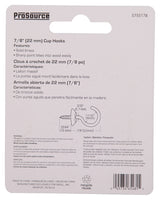 ProSource LR-391-PS Cup Hook, 11/32 in Opening, 3.2 mm Thread, 1-1/4 in L, Brass, Brass