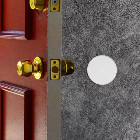 Allway 4-3/4 in. L Vinyl White Wall Shield Mounts to door and wall 4 3/4 in., Pack of 10